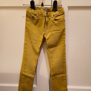 Bonpoint jeans mustard color